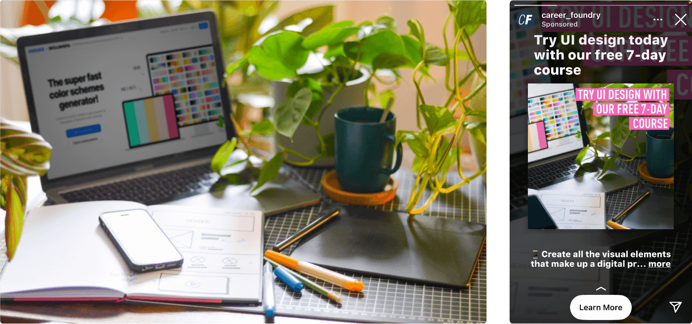 I took pictures for our website and social media! | CareerFoundry