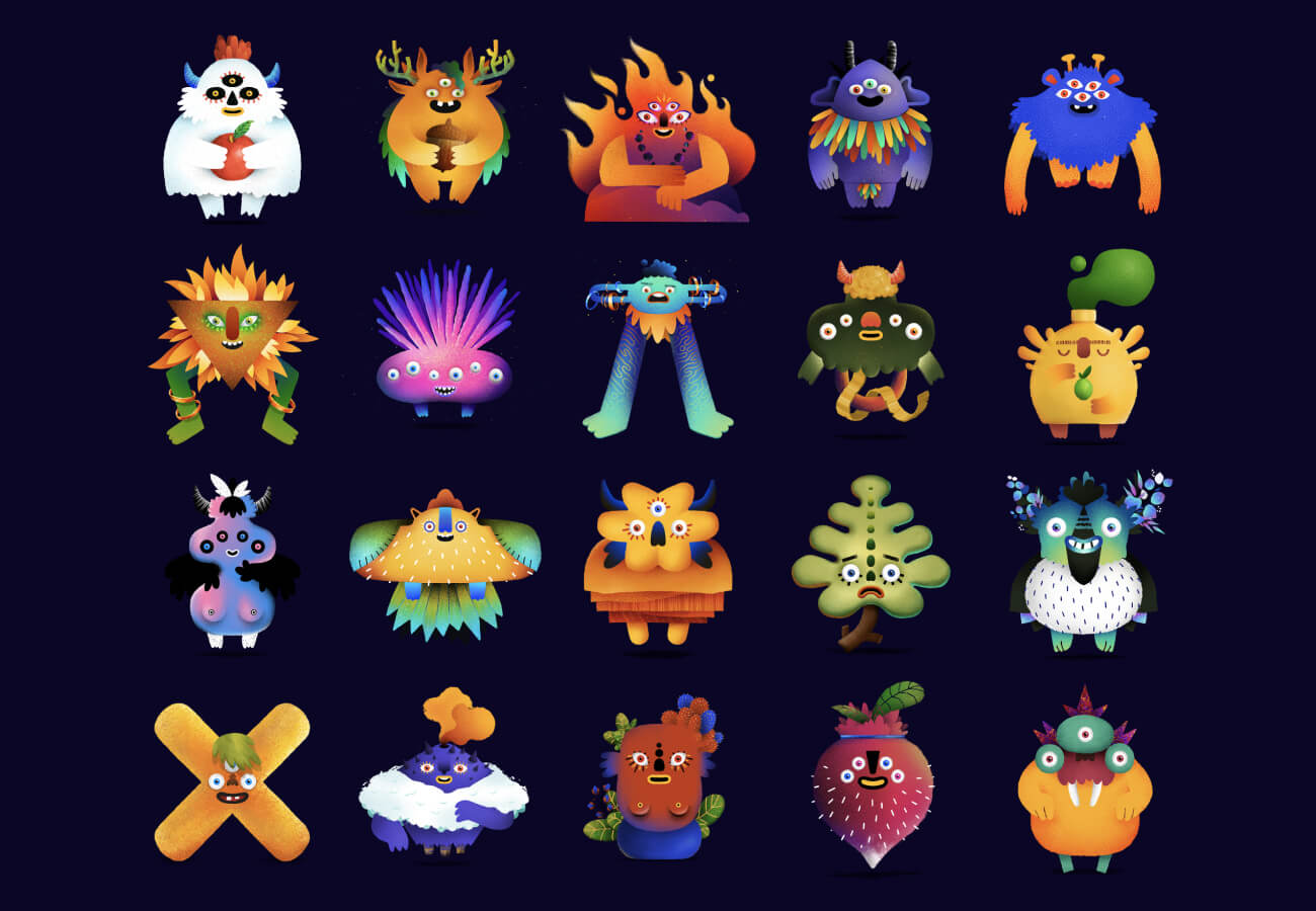 Monsters (from 2020 to today, the collection is still growing!) | Illustration