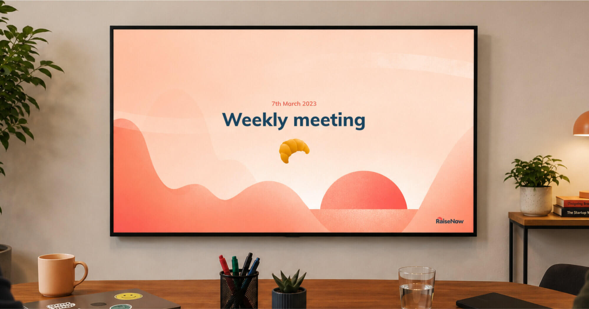 One of the templates I created for company-wise presentations | RaiseNow