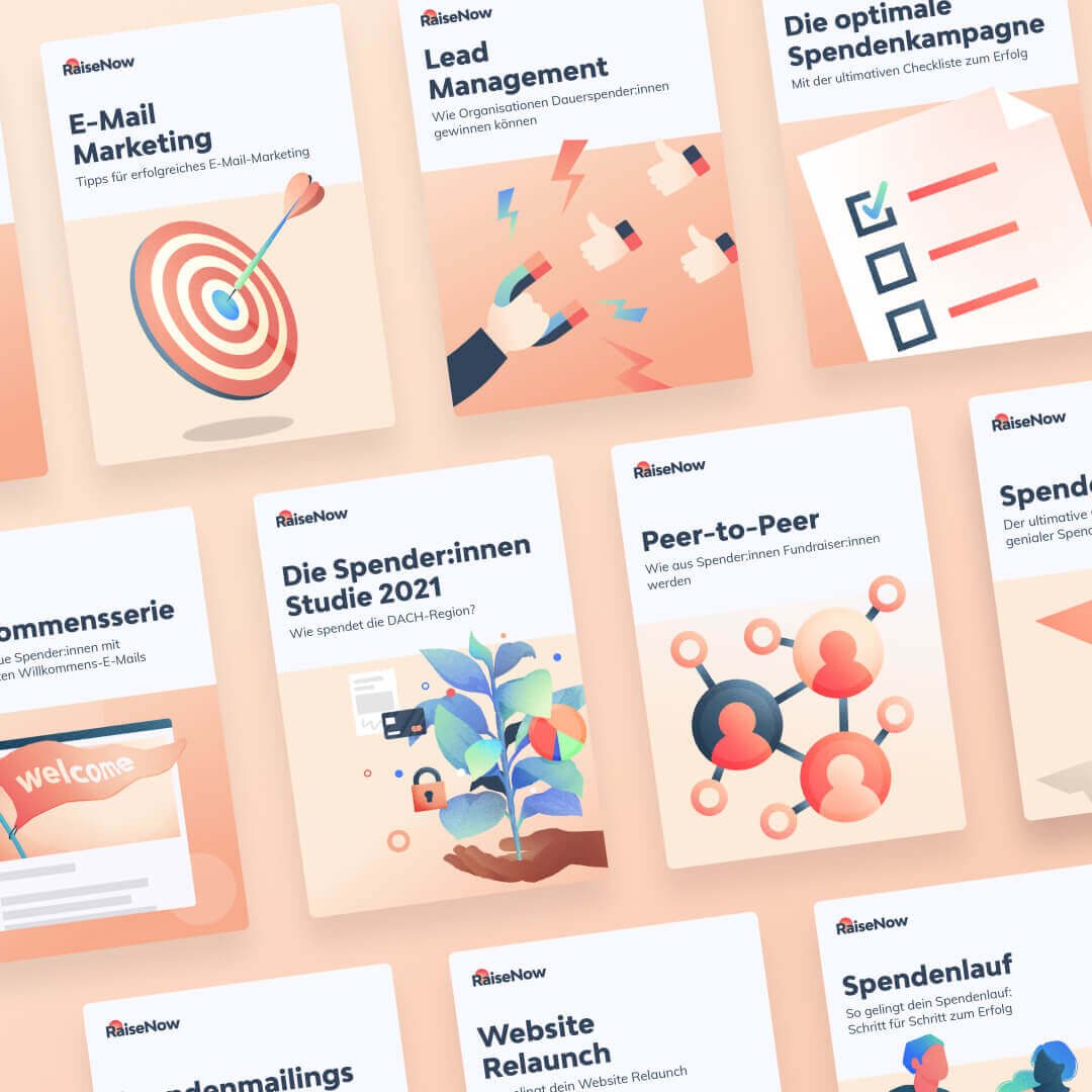 Illustrations I made for our whitepaper covers | RaiseNow