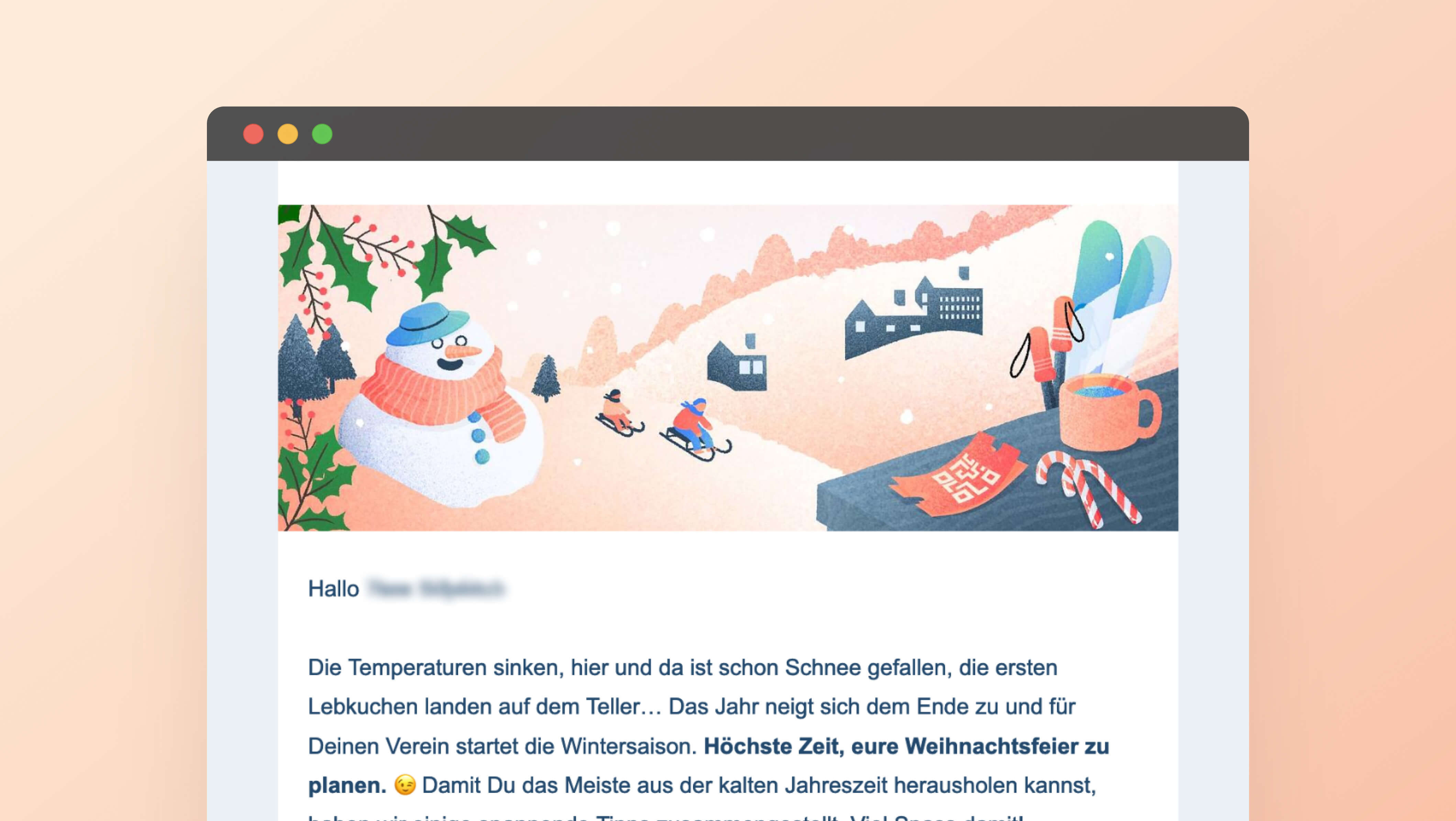 Illustration for a seasonal email sent to some of our users | RaiseNow